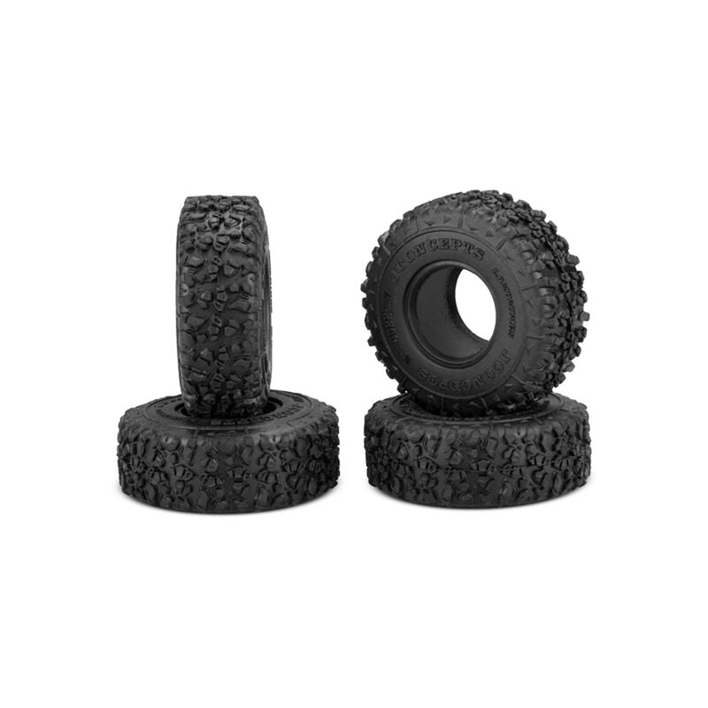 1/24 J Concepts Landmines 1.0” SCX24 Crawler Tires and Inserts, Green Compound