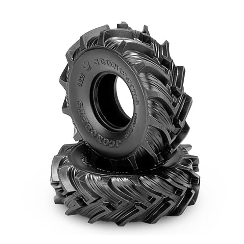 1/24 Jconcepts Fling Kings 1.0" Crawler Tires and Inserts, Green Compound (2)