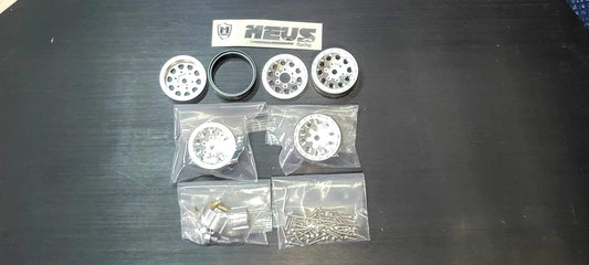 Meus Racing 1.0 Wheels with Brass rings, Silver