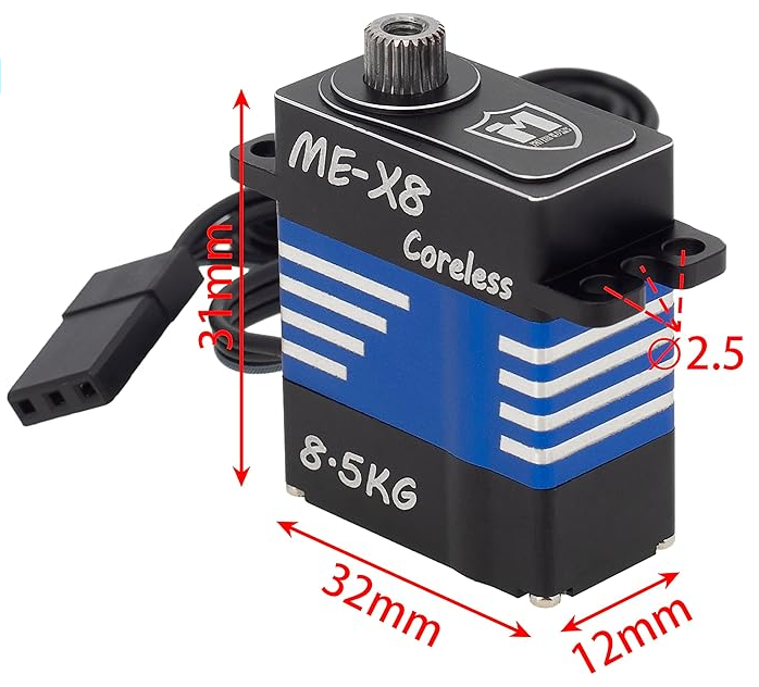 Meus Racing 8.5KG Servo – Enlightened RC